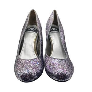 Fergalicious by Fergie Glitter Sparkle Round Toe Stiletto Heels
